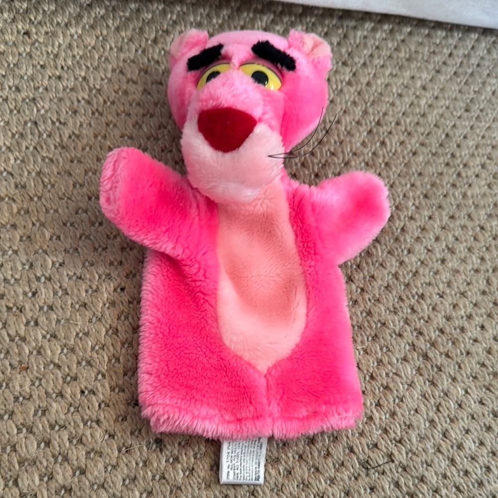 Vintage 1991 Pink Panther Hand pupped 24K Company 10" inches.